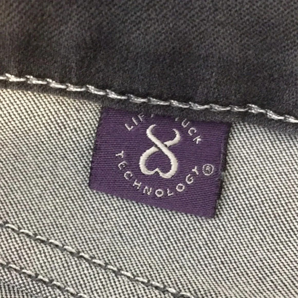 NYDJ Not Your Daughters Jeans Gray Slim Leg Jeans Womens 14‎ Dark Cotton Blend - Picture 10 of 12